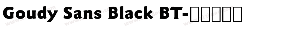 Goudy Sans Black BT字体转换